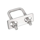 Square u-Bolts 2Pcs 1"(25mm) Inner Width 50mm Length M6 304 Stainless Steel U Bolt with Nuts Frame for Boat Trailer