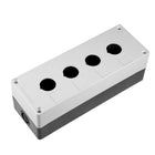 Push Button Switch Control Station Box 22mm 4 Button Hole Waterproof Black and White
