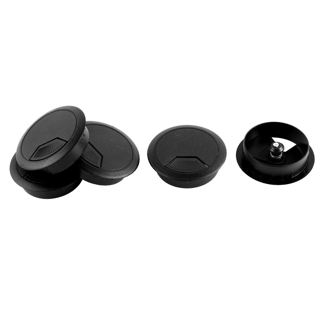 Computer Desk Table Counter Wire Grommets 50mm Mounting Hole Dia 5Pcs