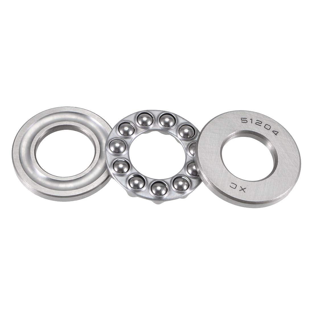 51204 Thrust Ball Bearings 20mm x 40mm x 14mm Carbon Steel Single Direction