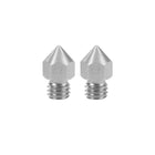 0.4mm 3D Printer Nozzle Head M6 Thread Replacement for MK8 1.75mm Extruder Print, Stainless Steel 2pcs