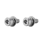 M4 x 8mm and M4 x 10mm Stainless Steel Hex Socket Head Cap Screws Bolts Combine with Spring Washer and Plain Washers 20pcs