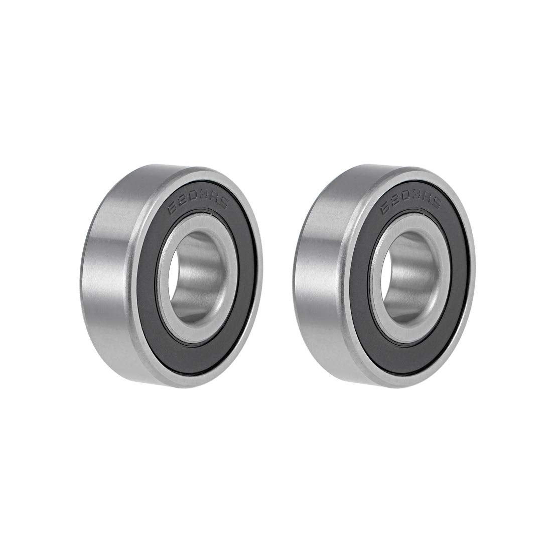 6203-16-2RS Ball Bearings Z2 16x40x12mm Double Sealed Chrome Steel 2pcs