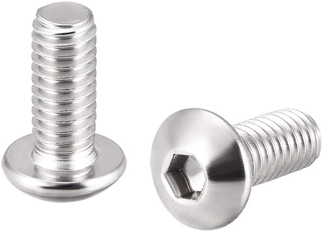 M4x10mm Machine Screws Hex Socket Round Head Screw 304 Stainless Steel Fasteners Bolts 20pcs