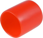 10pcs Rubber End Caps 20mm ID Vinyl Round Tube Bolt Cap Cover Thread Protectors Red