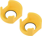 42mm Plastic Push Switch Button Protective Cover Circle Yellow 2pcs