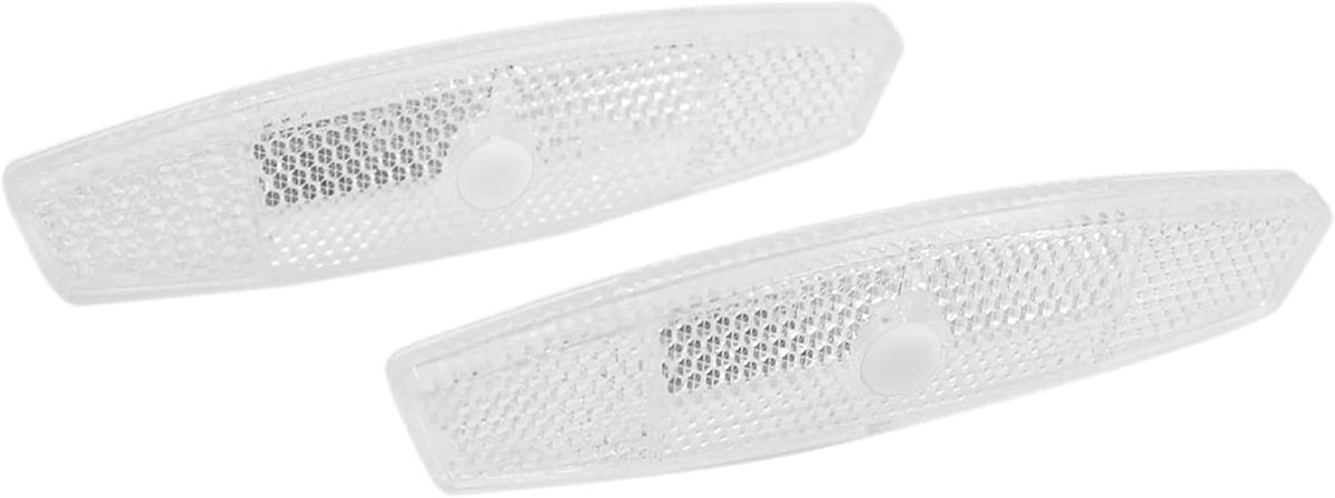 LinkMejor 2 piezas: Clips reflectores reflectores de advertencia de plástico para bicicletas.