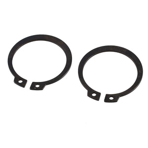 2 Pcs Black Metal External Circlip Snap Ring for 34mm Axle Shaft