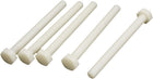M10x100mm Full Thread 1.5mm Pitch Nylon Hex Head Cap Screw Bolt 5 Pcs