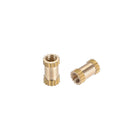 Knurled Insert Nuts, M2.5 x 6mm(L) x 3.5mm(OD) Female Thread Brass Embedment Assortment Kit, 30 Pcs