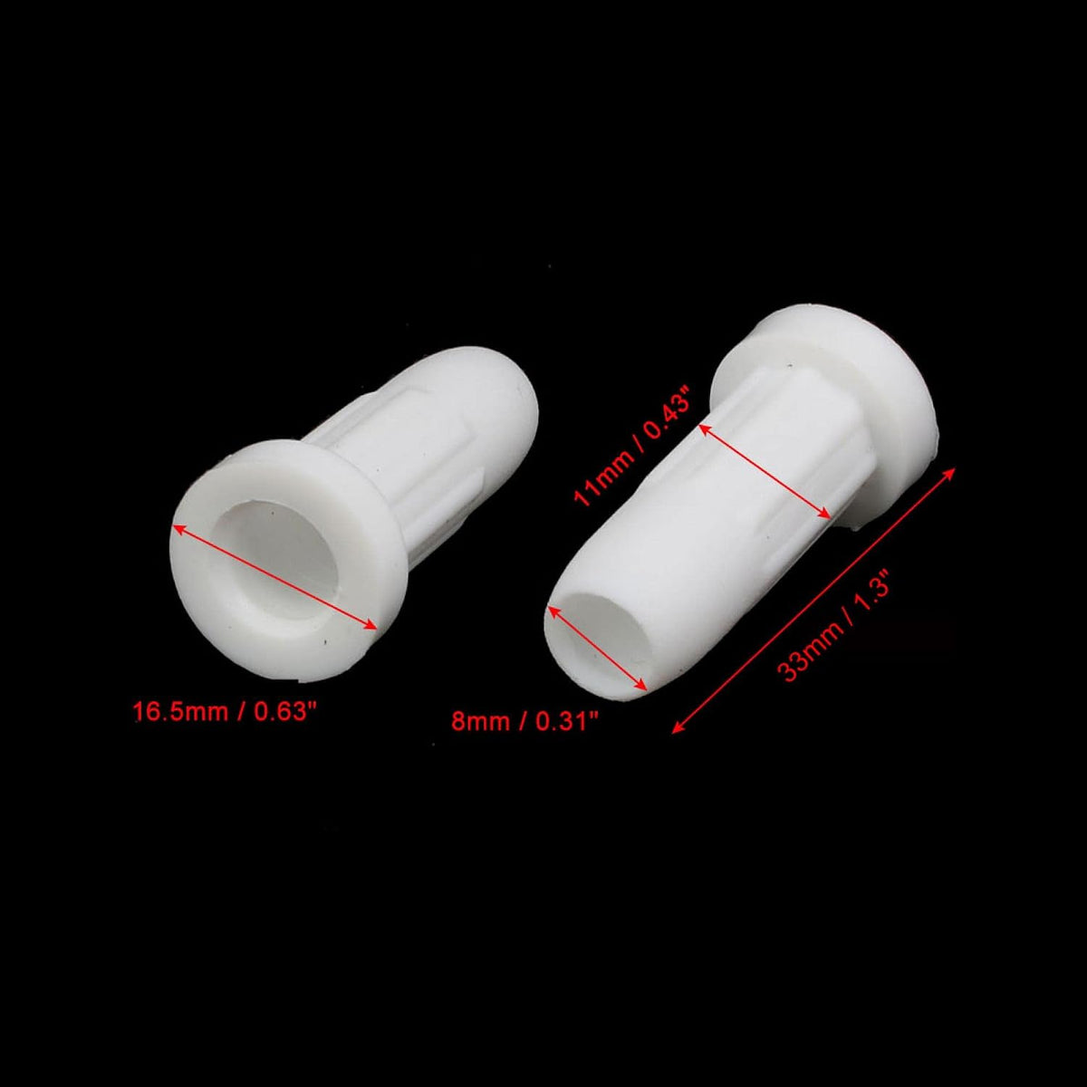 5pcs 33mmx16mm Bague de Serrage de Colonne de Roue de Chariot Inserts de Bouchon Blanc