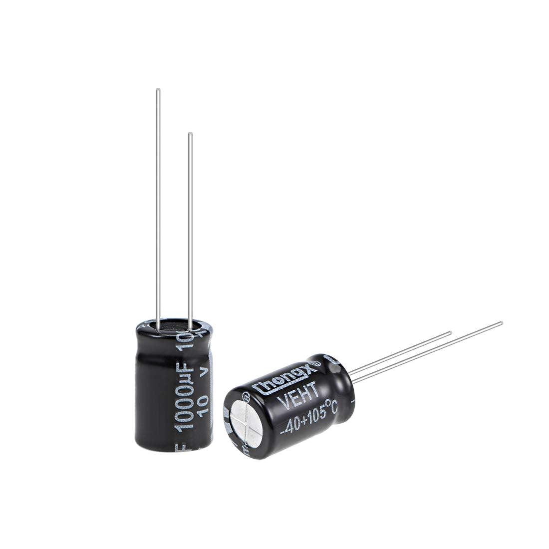 1000uF 10V Capacitor, Aluminum Electrolytic Capacitors 105C High Temp 50pcs