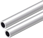6063 Aluminum Round Tube, 300mm Length 12mm OD 8mm Inner Dia Seamless Aluminum Straight Tubing 2 Pcs