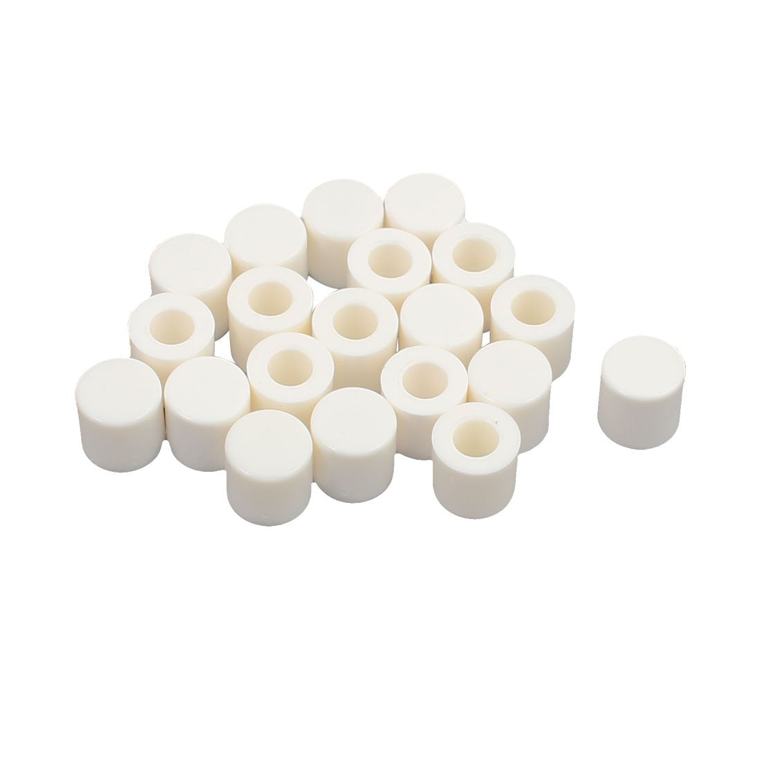 20Pcs Round Shaped Tactile Button Caps Covers Protector White for 6x6mm Tact Switch