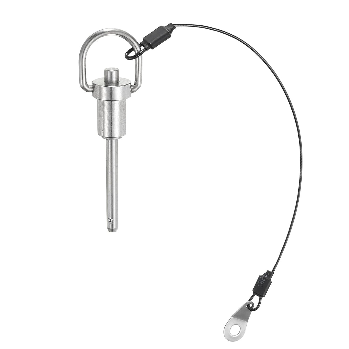 Kugellager-Pins mit Knopfgriff, 5mm Pin-Durchmesser, 25mm Nutzungsgröße, Push-Button Schnellverschlusspin mit Seilzugkabel, 304 Edelstahl