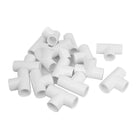 20mm Three Way PPR Pipe Fitting Tee Connector Adapter White 15 Pcs