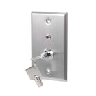 Key Switch On-Off Exit Switches Emergency Door Release SPST for Access Control w DC 12V Red LED Indicator