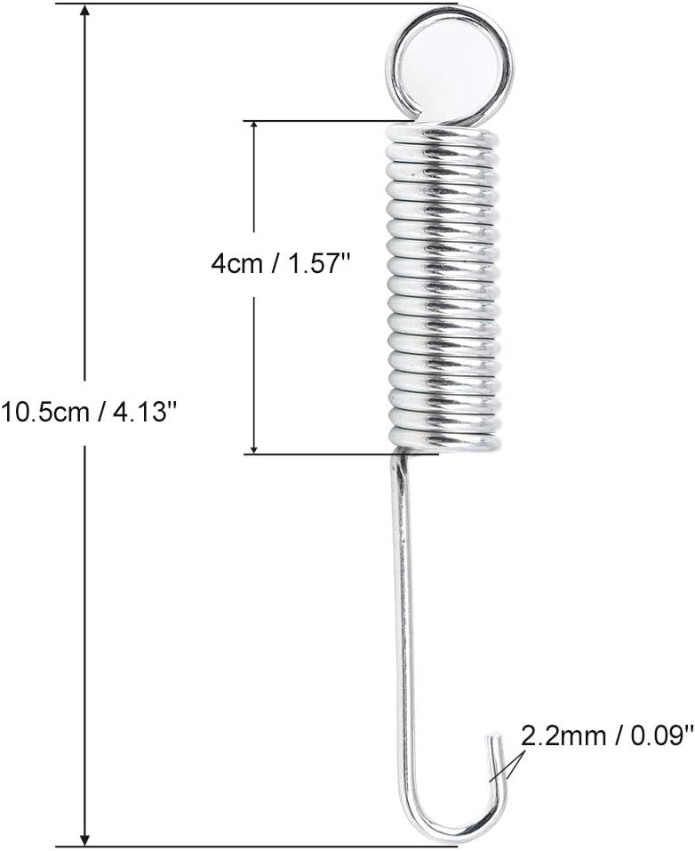 10.5 cm lång motorcykel sidobränningsställning, returnspring för CG125, 5 stk