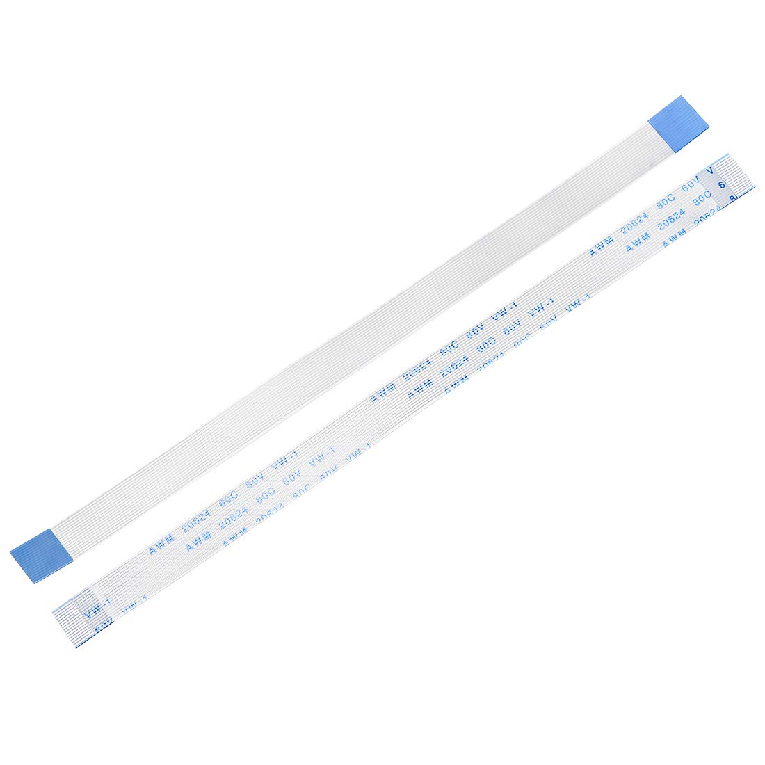 Flexible Flat Cable, 16 Pins 0.5mm Pitch 150mm FPC FFC Flexible Ribbon Cable for LCD TV DVD Player Laptop 5Pcs (A Type)