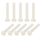 Nylon Machine Screws, M3x20mm Slotted Pan Head Fasteners Bolts for Electronics, Communications, Equipment, 50Pcs