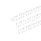 Acrylic Square Rod,6mmx6mmx10inch Clear Plastic Rod Solid PMMA Bar 3pcs