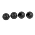 a14040400ux0299 4 Pcs M10 Female Threaded Mounted 32 mm Diameter Ball Lever Knobs Black (Pack of 4)