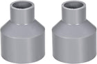 PVC DWV Reducing Coupling Schedule 40 Gray 20mm x 40mm Socket 2Pcs