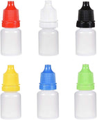 Plastic Dropper Bottles, 5ml/0.17 oz Empty Squeezable Dropper Bottle with Cap, Pack of 24