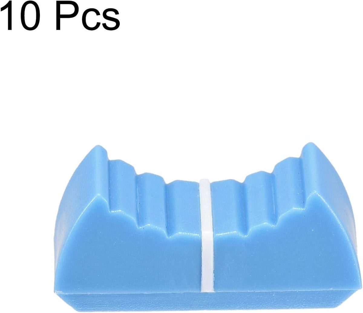Plastica Slitta Lineare Potencimetro Piatto Interruttore a Spillo Inserto Asse 4x2mm Bianco Blu 10pz