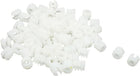 70 Pcs Furniture Connector Fittings White Hard Plastic Pre-inserted Nut