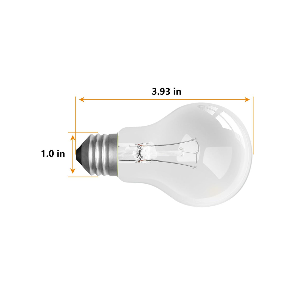 LinkMejor 75 Wat Bulb Bombillas Incandescentes, Base E26 A19 Blanco Cálido, 6 Unidades