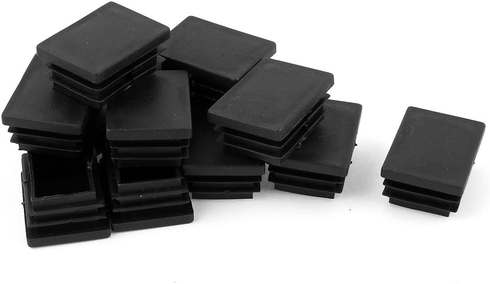 30mm x 40mm Inserti Cap Tube Plastic Rectangular 12Pcs