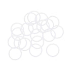 Silicone O-Rings, 18mm OD 15mm ID 1.5mm Width VMQ Seal Gasket for Compressor Valves Pipe Repair, White, Pack of 20