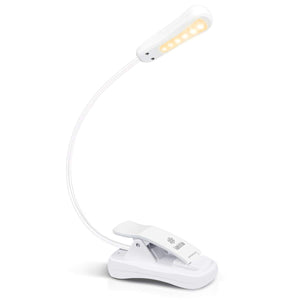 LinkMejor 3000K LED Recarregável para Livros (Branco Elegante)