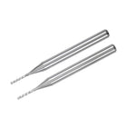 0.5mm,0.9mm Carbide End Mill Engraving Milling Cutter CNC Router Bits for PCB Machine, 1/8" Shank 20pcs