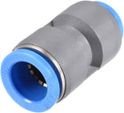Straight Push to Connector Reducer Fitting 16mm to 12mm Quick Release Pneumatic Connector Plastic Union Pipe Tube Fitting Grey