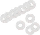 Insulating Washer, 100Pcs 3mm x 8mm x 1mm White Vulcanized Plastic Washer, Insulation Gasket for Motherboard