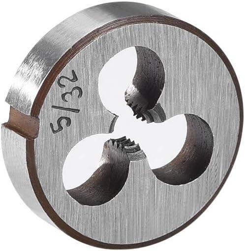 5/32"-32 BSW Round Die, Machine Thread Right Hand Threading Die, Alloy Steel Screw Thread Cutting Die