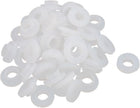 50pcs 19mm 12mm OD 7mm High Silicone O Ring Seal Gaskets White for Water Heater
