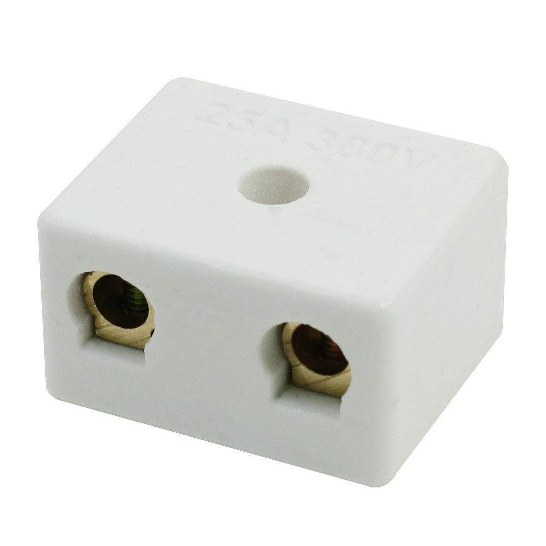 2 Way 25A Ceramics Terminal Blocks High Temp Ceramic Connectors for Electrical Wire Cable