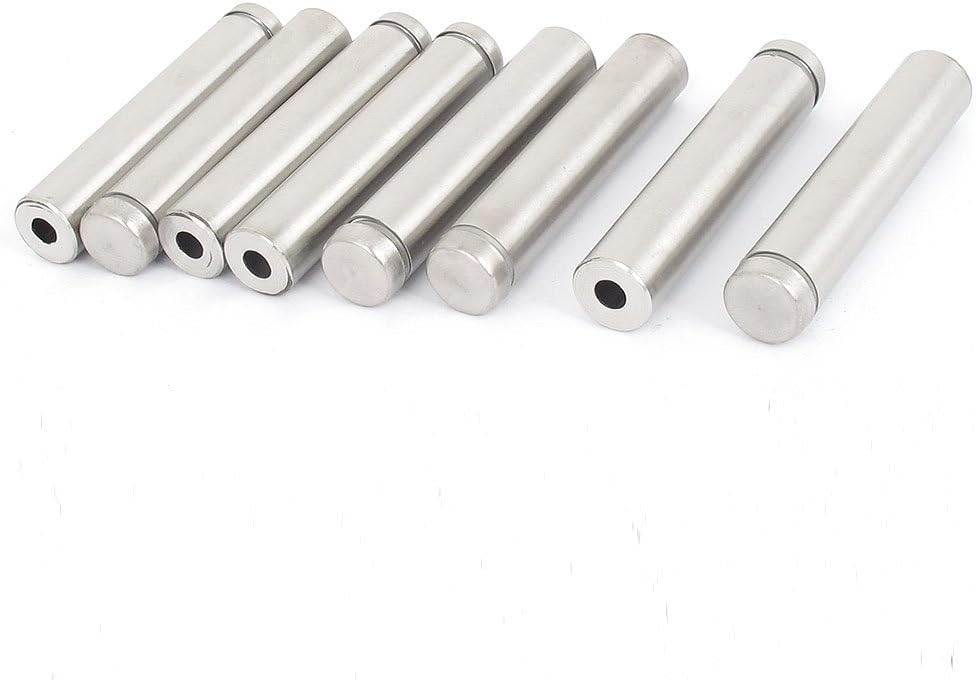 Advertising Frameless Glass 12x60mm Stainless Steel Standoff Pin 8pcs
