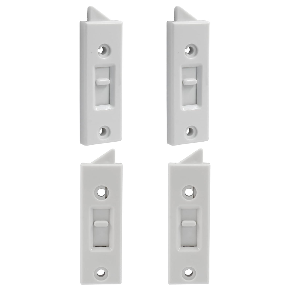 LinkMejor 4 Pcs Trancas de Janela de Inclinação com Trava, Carga de Mola 76mm (Branco)