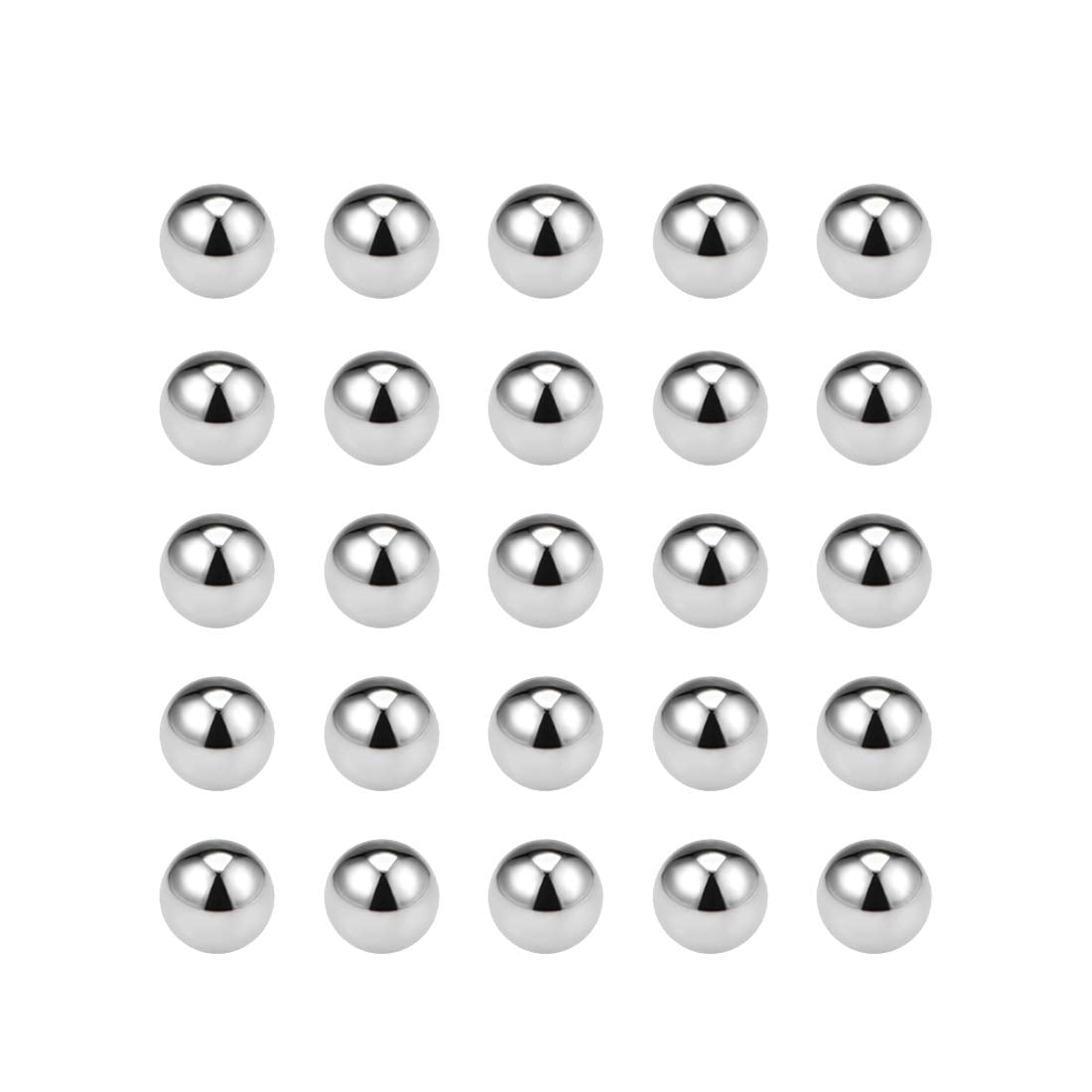 Precision Balls 6mm Solid Chrome Steel G10 for Ball Bearing Keychain Wheel 25pcs