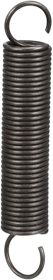 Extended Tension Spring Wire Diameter 0.04", OD 0.39", Free Length 2.36" Spring Steel Small Dual Hook Tension Spring
