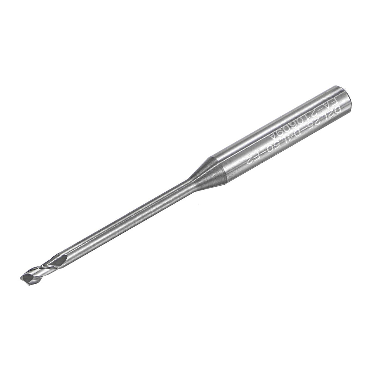 Square Nose End Mill, 2mm Solid Carbide Long Reach CNC Router Bits 2 Flutes Milling Cutter with Extended Neck, 25mm Cutting Length 4mm Shank