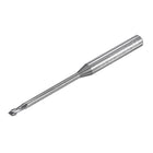 Square Nose End Mill, 2mm Solid Carbide Long Reach CNC Router Bits 2 Flutes Milling Cutter with Extended Neck, 25mm Cutting Length 4mm Shank