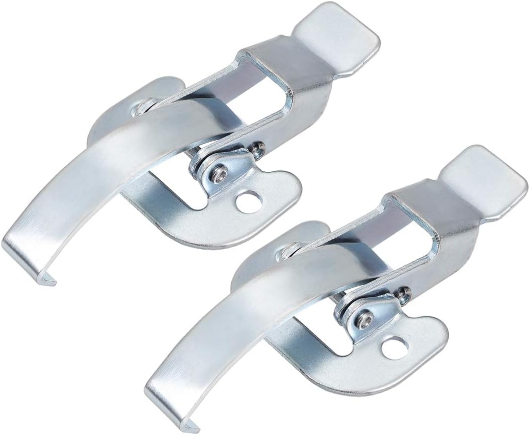 3.62-inch Galvanized Draw Toggle Latch with Spring-Steel Hook - 2 Pcs