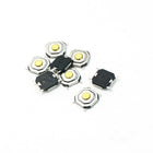 SMT Surface Mounted Devices Momentary Action 4 Pin Tact Tactile Switch, DC 12V, 0.2 Amp, 5 mm x 5 mm x 1.5 mm