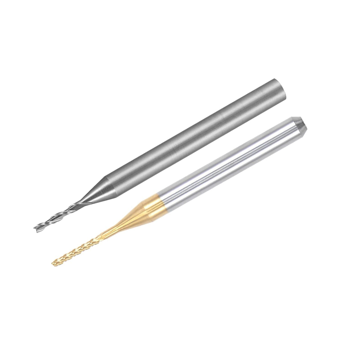 1mm, 0.6mm Carbide End Mill Engraving Milling Cutter CNC Router Bits for PCB Machine, 1/8" Shank 20pcs