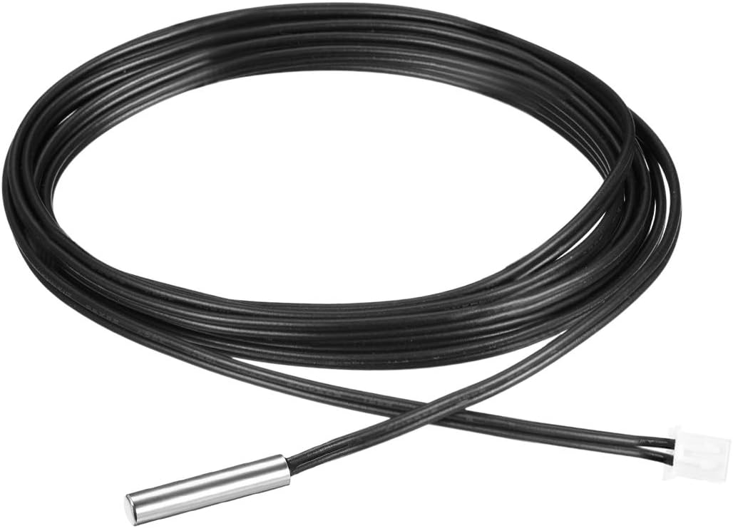 20K NTC Thermistor Probe 78.7 Inch Stainless Steel Sensitive Temperature Temp Sensor for Air Conditioner